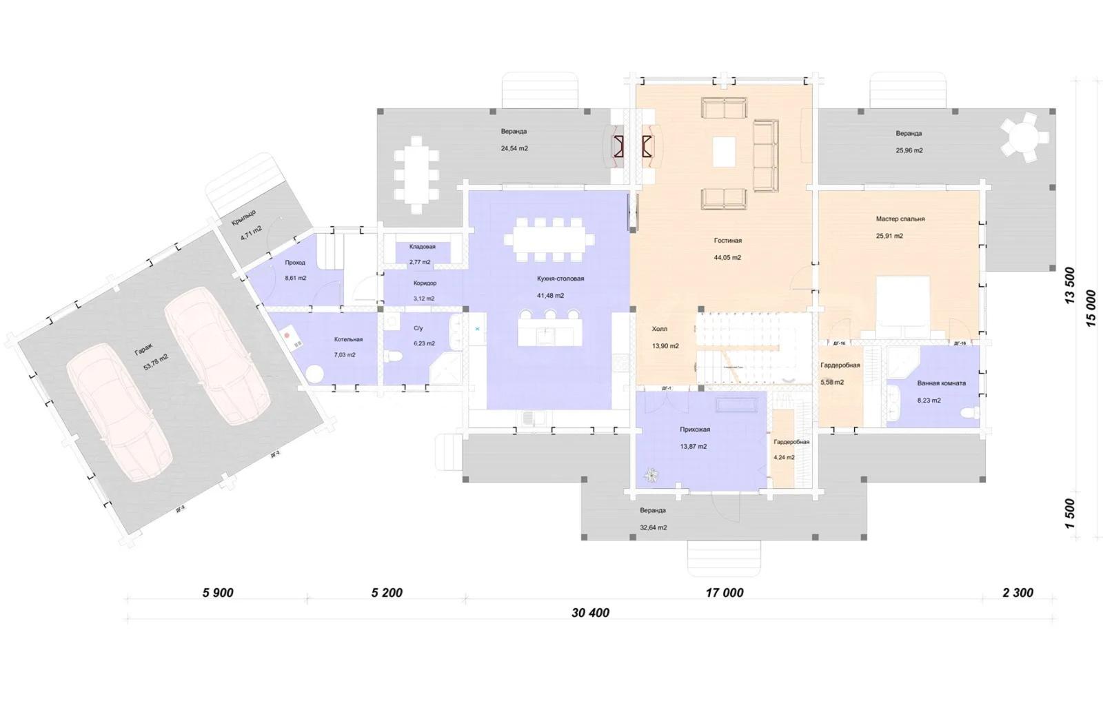 План 1 этажа